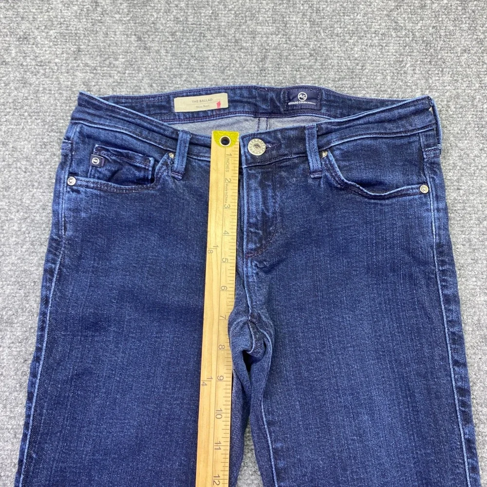 AG Adriano Goldschmied The Ballad Slim Boot Jeans Dark Wash 25R Grunge Western